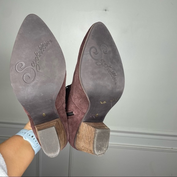 Seychelles Brown Suede Leather Ankle Strap Heeled Ankle Boots Womens 8 - Picture 5 of 13